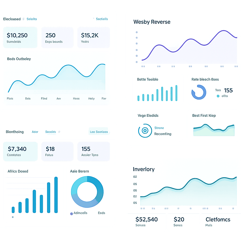 Dashboard con graficos de ventas